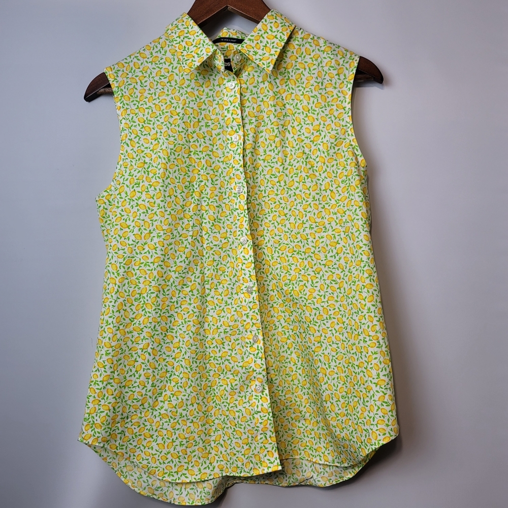 Lands end lemon button down